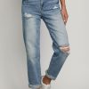 Clothing Risen Denim | Risen Boyfriend Jeans