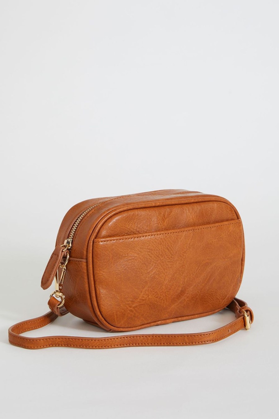 Bag Social Threads | Vegan Leather Camera Bag (Available In Camel, And Stone)