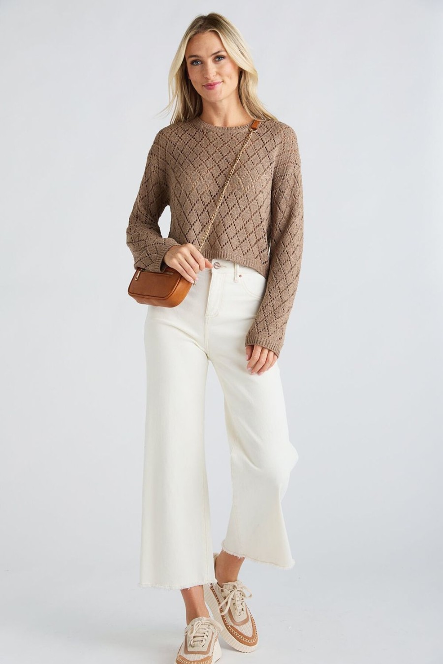 Clothing Z Supply Sweaters | Z Supply Makenna Cropped Sweater