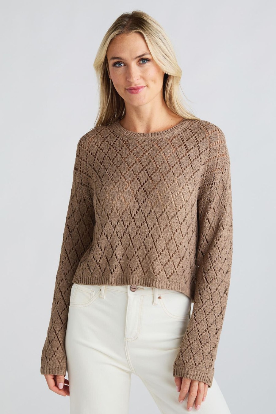 Clothing Z Supply Sweaters | Z Supply Makenna Cropped Sweater