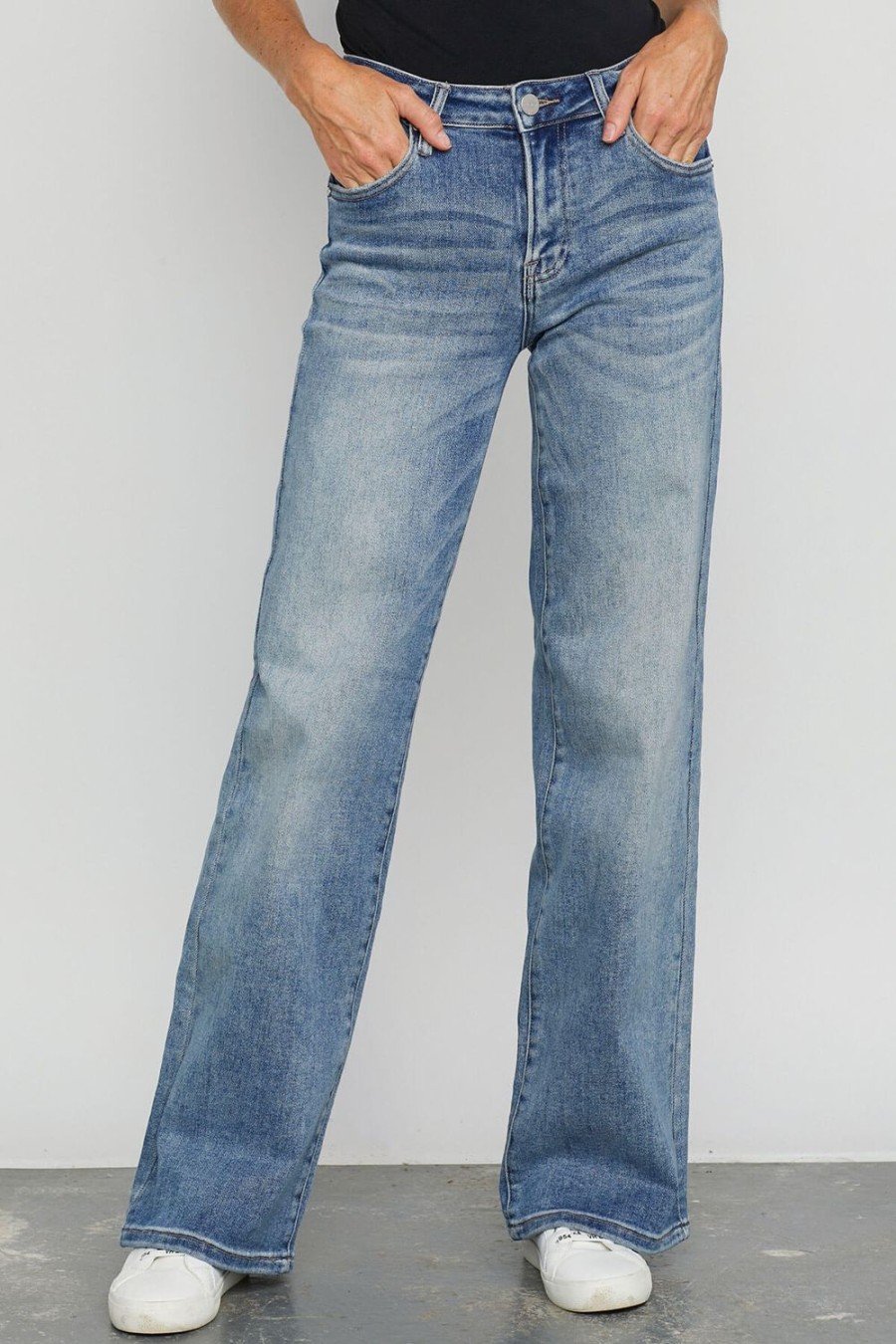 Clothing Risen Denim | Risen Wideleg Jeans