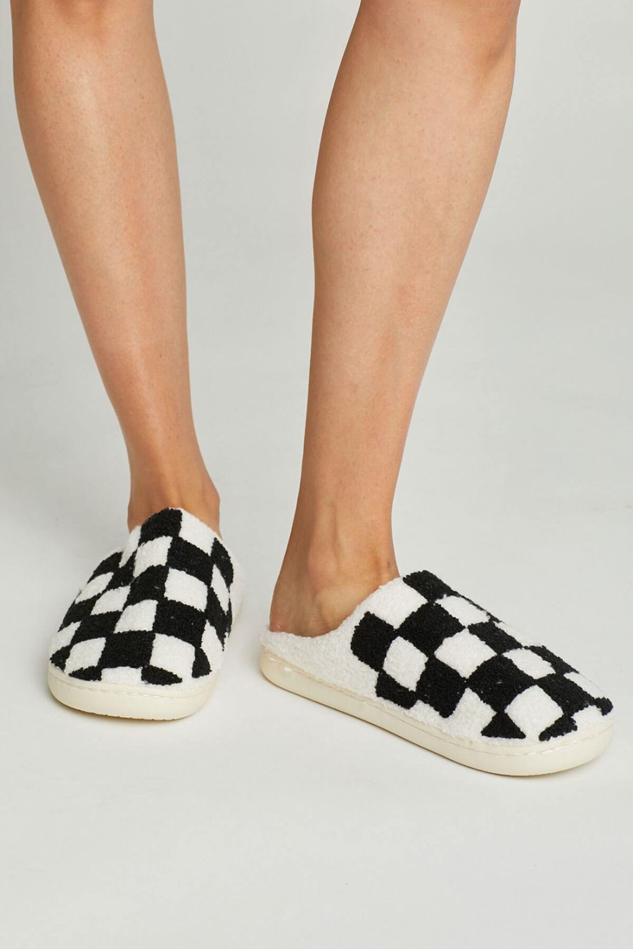 Shoes Miss Sparkling | Miss Sparkling Checkered Slippers