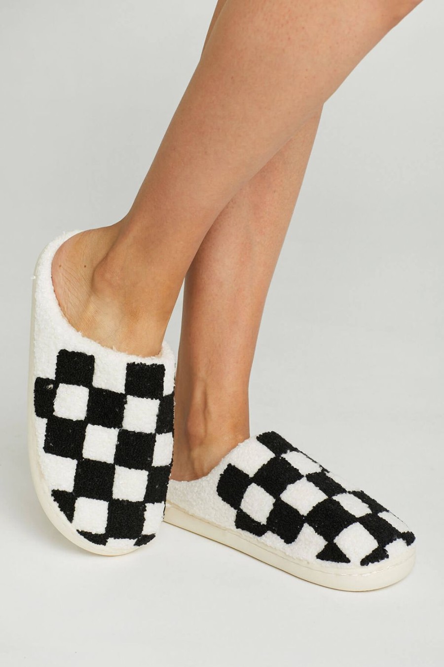 Shoes Miss Sparkling | Miss Sparkling Checkered Slippers