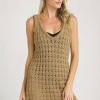 Clothing Miou Muse | Miou Muse Crochet Knit Dress