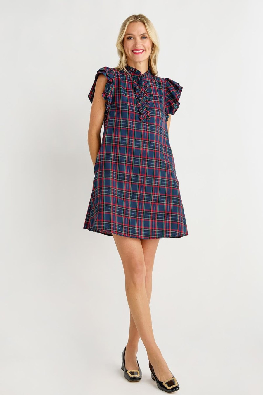 Clothing Sugarlips | Sugarlips Chapman Plaid Shift Dress