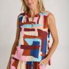 Clothing Fate | Fate Abstract Print Sleeveless Top