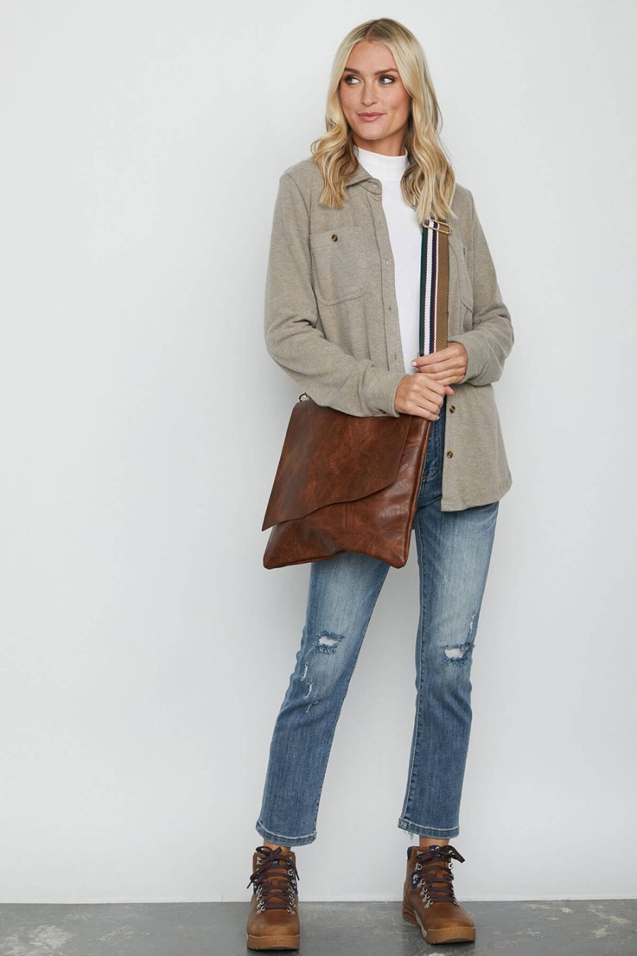 Bag Social Threads | Vegan Flap Messenger Bag