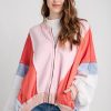 Clothing Bucketlist Jackets | Bucketlist Colorblock Zip Up Jacket