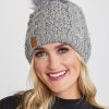 Accessories Panache | Panache Cable Pom Pom Hat