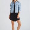 Clothing Z Supply Jackets | Z Supply All Day Cropped Denim Jacket