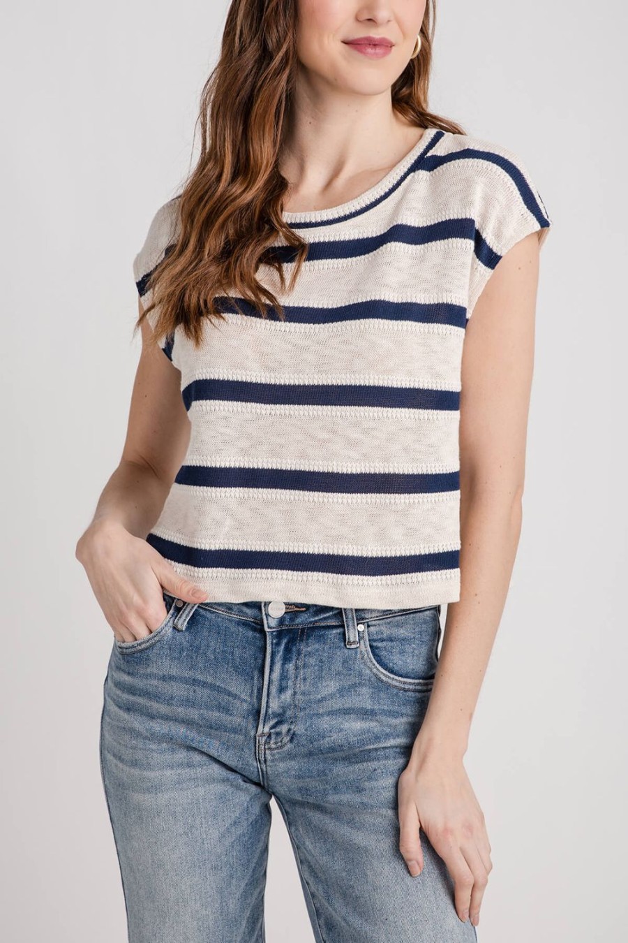 Clothing By Together Sweaters | By Together Striped Sleeveless Sweater