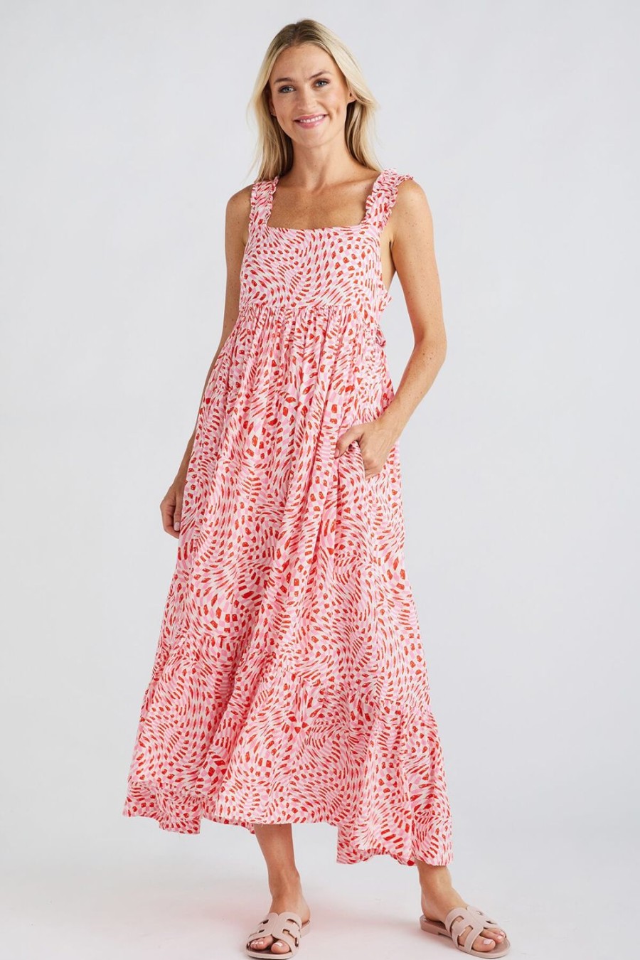 Clothing Fate | Fate Abstract Print Maxi Dress