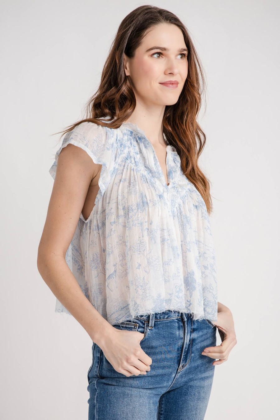 Clothing Free People Shirts | Free People Printed Padma Top