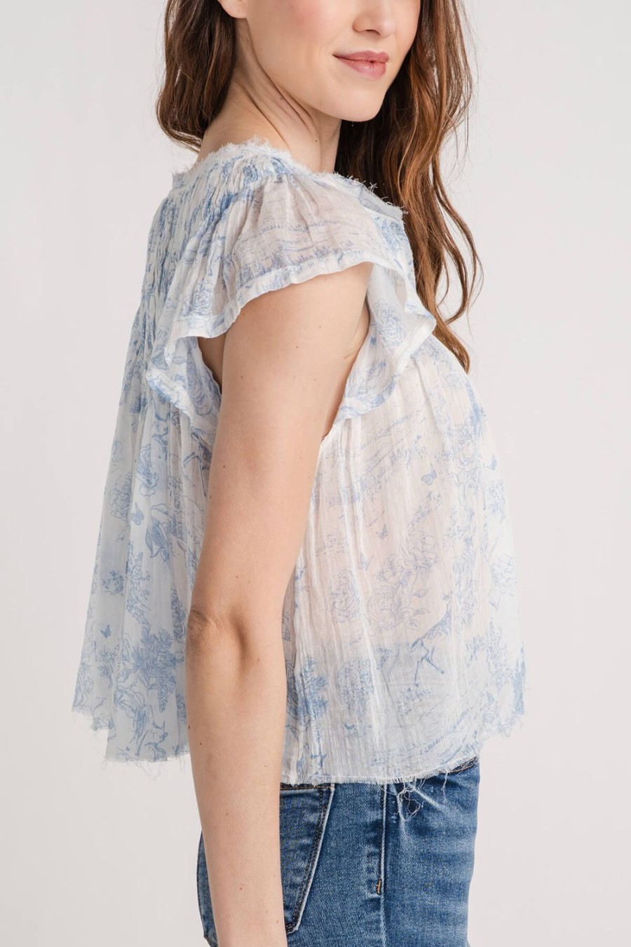 Clothing Free People Shirts | Free People Printed Padma Top