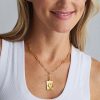 Accessories Susan Shaw | Susan Shaw Paperclip Lock Heart Necklace