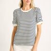 Clothing Skies are Blue Shirts | Skies Are Blue Striped Puff Sleeve Top