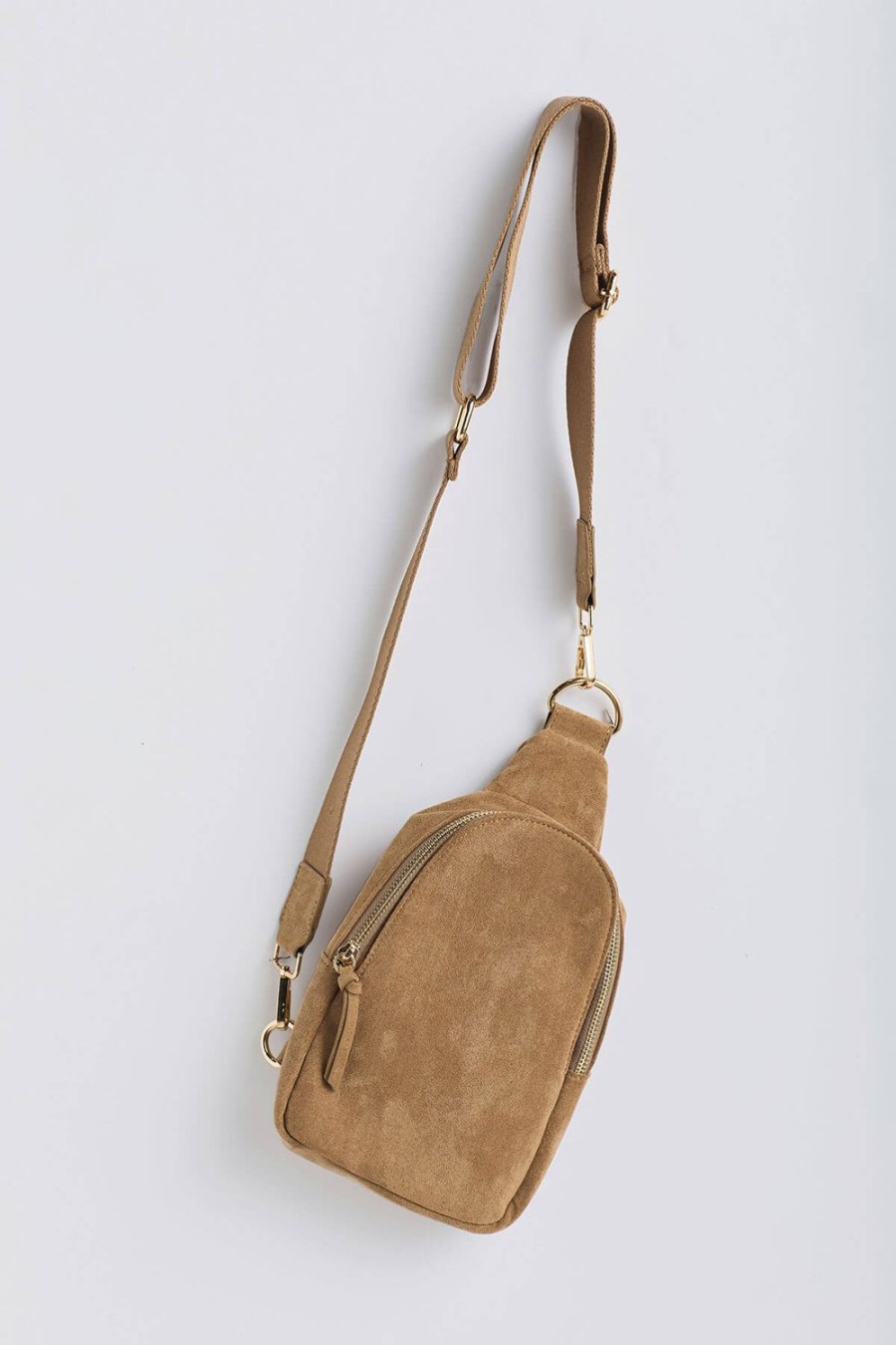 Bag Social Threads | Faux Suede Sling Bag