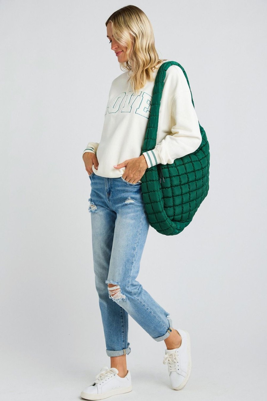 Bag Free People | Free People Quilted Carryall Hobo Bag