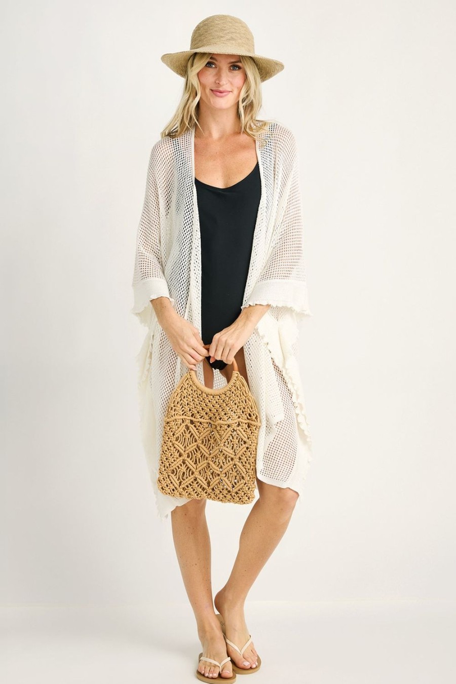 Clothing Surf Gypsy | Surf Gypsy Knit Mesh Coverup