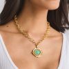 Accessories Susan Shaw | Susan Shaw Handcast Aqua Quartz Chain Necklace