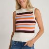 Clothing THML Vests | Thml Striped Sleeveless Sweater