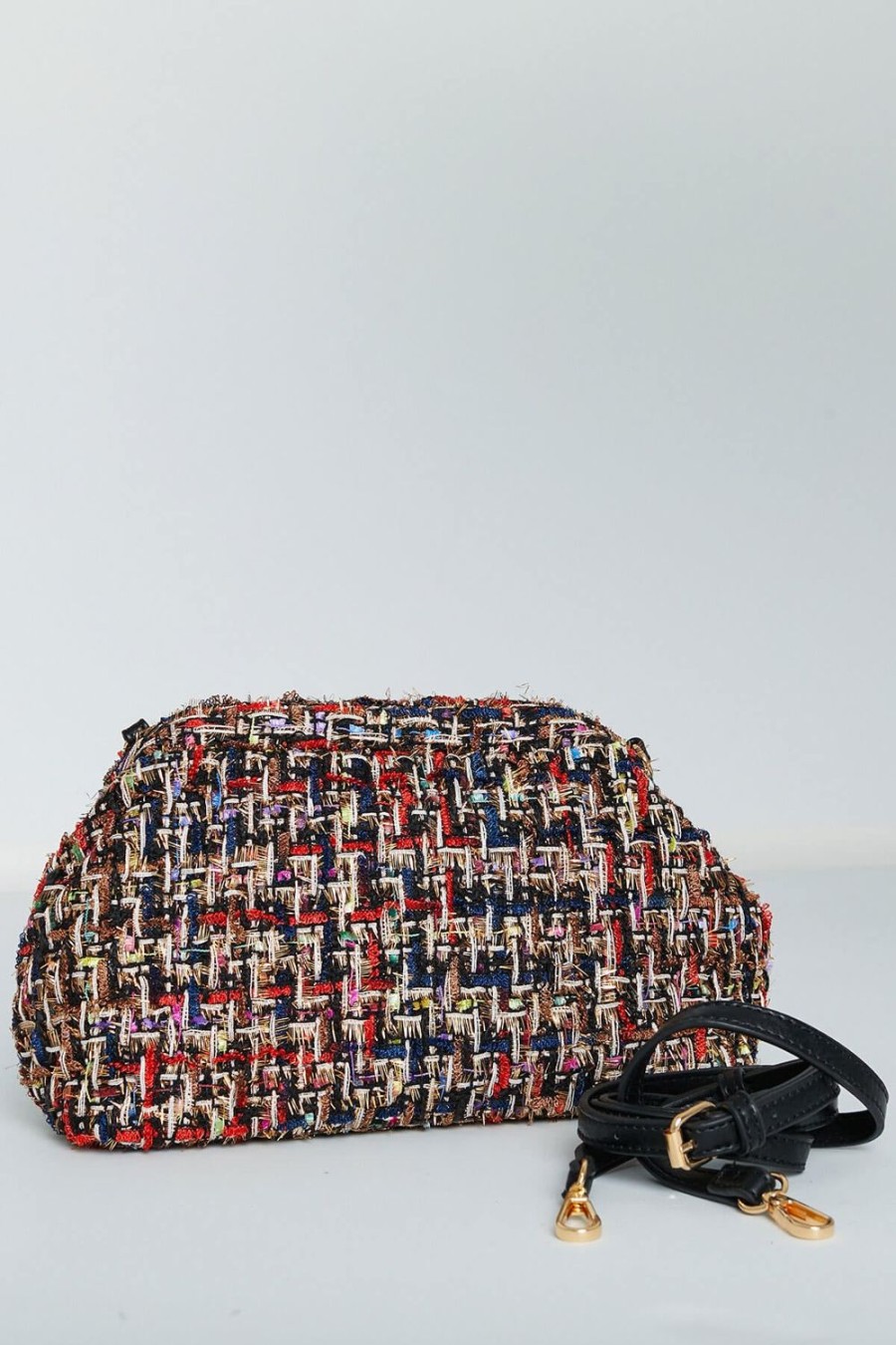 Bag Social Threads | Tweed Multi Dumpling Clutch/Bag