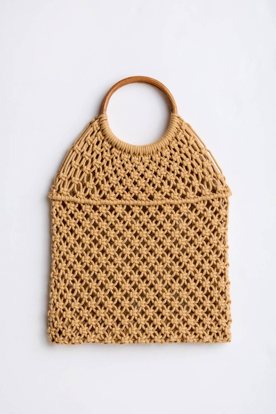 Bag Faire | Bamboo Handle Crochet Bag